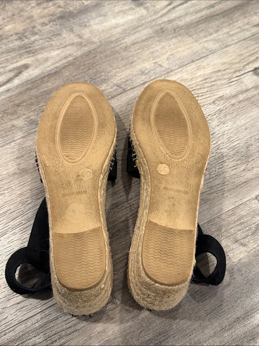 Tony Pons Ter Slingback Espadrille Sandals Shoes Black sz 40 US 10